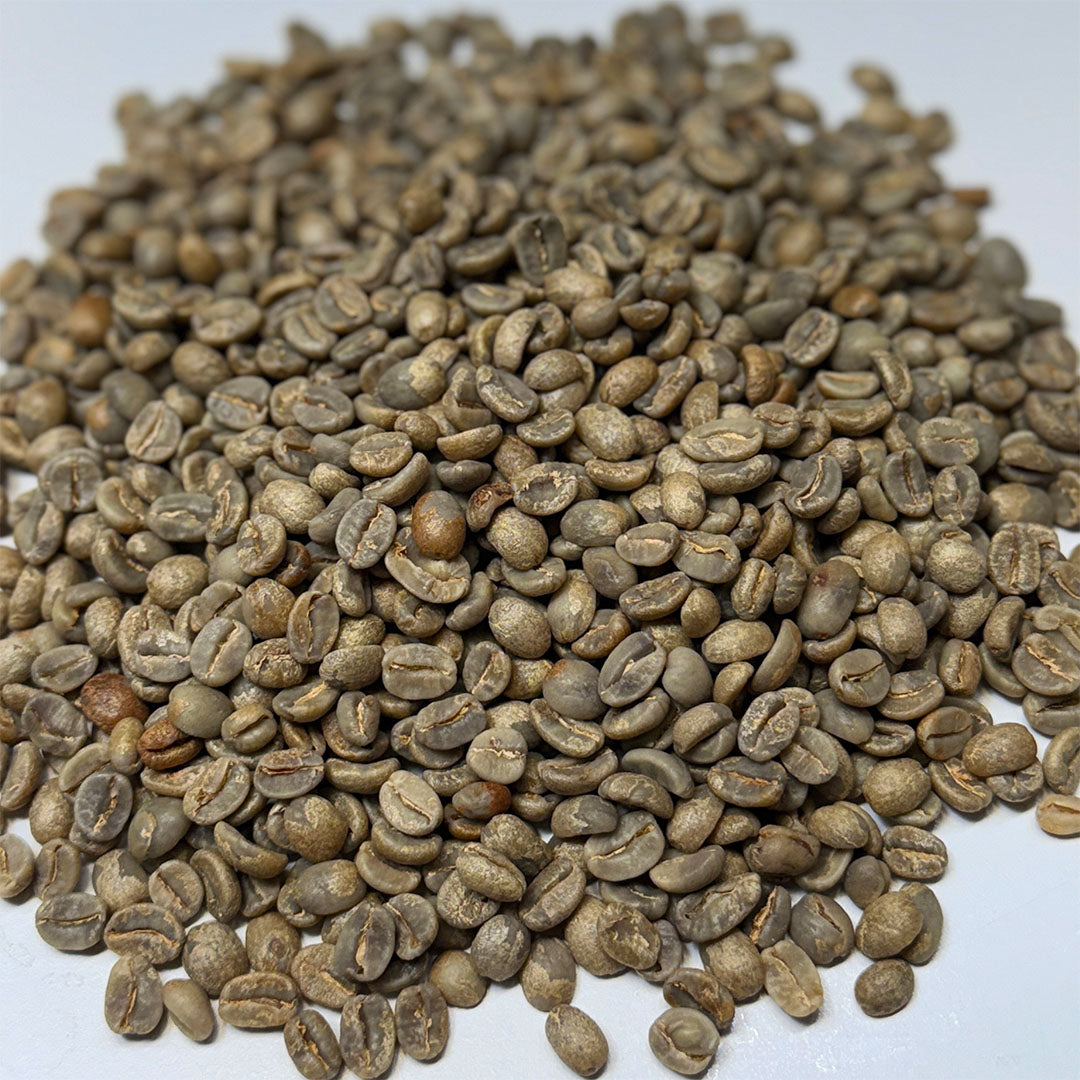 Granos de café verde